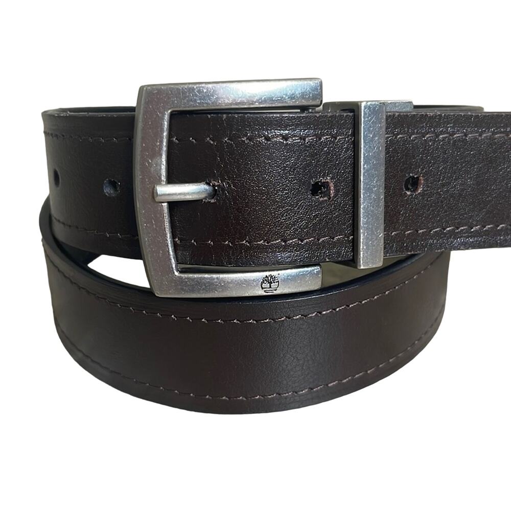 Timberland Reversible Belt Dark Brown Black 32 INV3